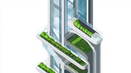 Vertical Green City: A Modern Architectural Masterpiece with Sustainable Urban Living