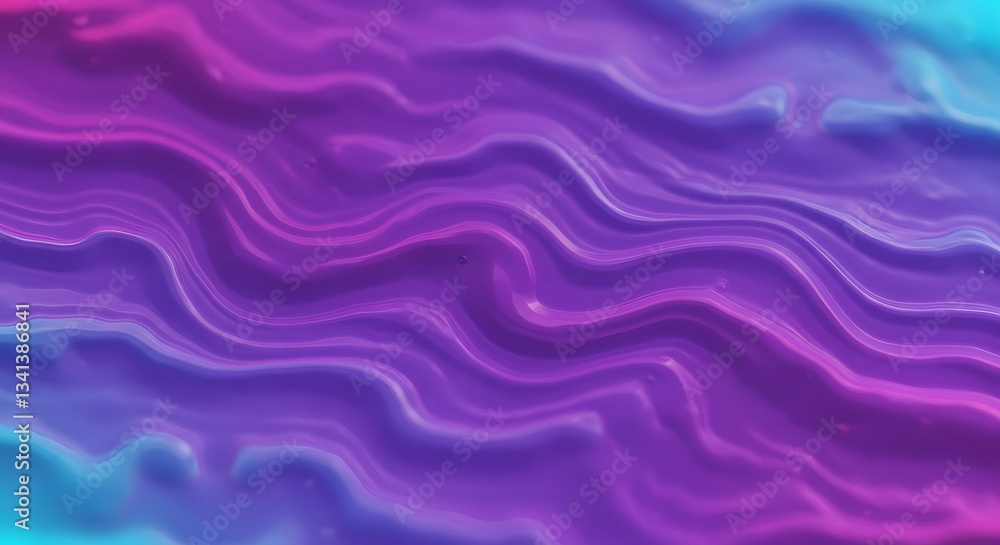 Poster fluid colorful waves design: an abstract artistic expression of motion