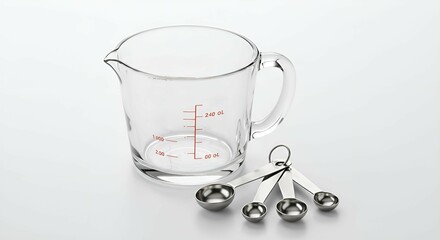 measuring cup and spoon
