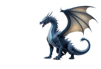 dragon in a white background