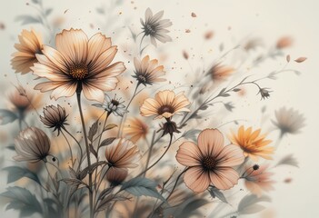 flowers in the wind