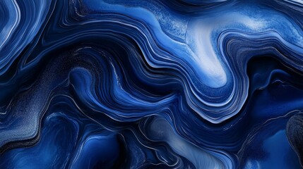 Fototapeta premium A soothing oceanic-inspired abstract background with seamless transitions between rich blue and indigo tones