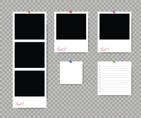 photo frame with pin set