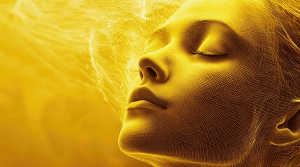 moments of contemplation represented through abstract yellow.