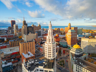 Buffalo, New York, USA City Skyline