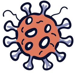 Virus vector icon