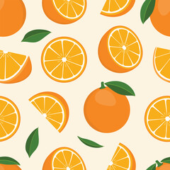 Orange pattern on beige background
