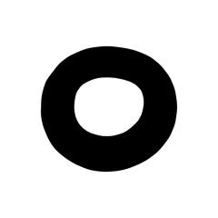 Circle Outline Hand Drawn Shape Icon