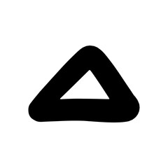Triangle Outline Hand Drawn Shape Icon