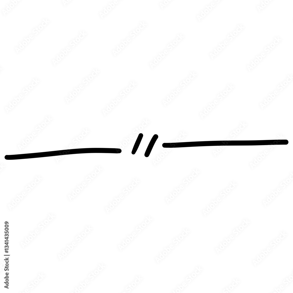 Poster hand-drawn underline divider highlight line. abstract random doodle icon.