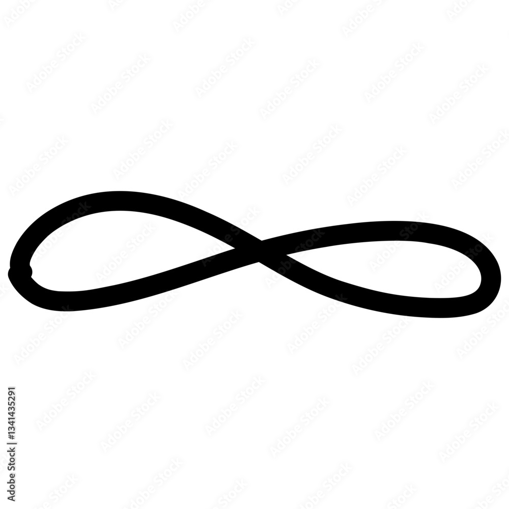 Poster hand-drawn loop line. abstract random doodle icon.