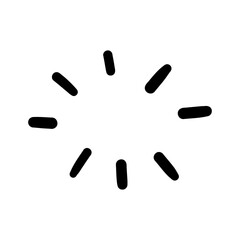 Hand-drawn highlight line. Abstract random doodle icon.