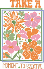  Flower, Boho Flower, Vintage Flower ,Flower Svg,  Vintage Floral, Quote, hand Drawn Flower, ,Retro Flower, Inspiration Quote, Flower Sublimation, Boho 