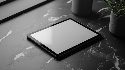 digital reader mockup on a modern minimalist background, jpeg