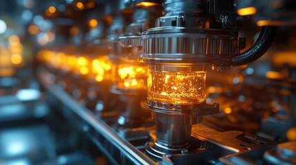 Abstract Blurred City Lights Background