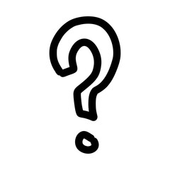 Question Mark Hand-drawn Shape