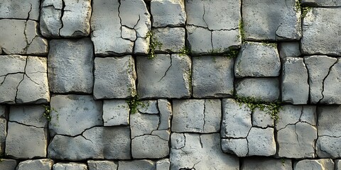 Cracked stone wall, nature detail