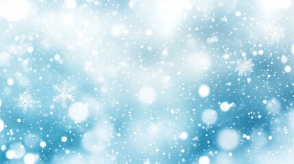Fototapeta premium Blue And White Winter Snowflakes Background