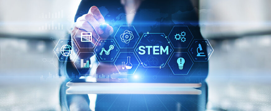 STEM Science technology engineering mathematics education learning concept.