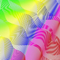 Fototapeta premium Design element many broken lines structure effect