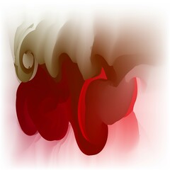 Abstract background with fluid colorful gradient. 2D illustration of modern urban graphic