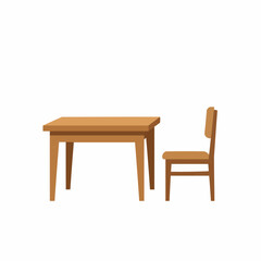 Minimalist wooden table on a light background with no distractions