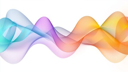 Dynamic Network Connections Vibrant Abstract Wave Patterns on a Soft Gradient Background