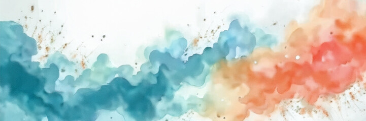Fototapeta premium Watercolor dynamic abstract background design