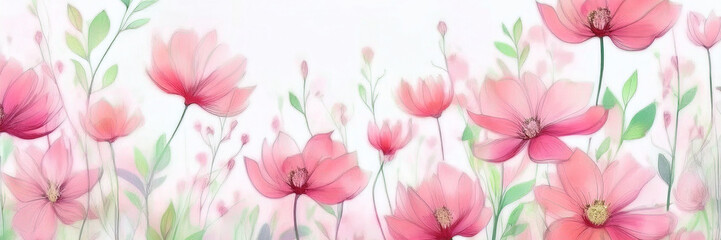 Watercolor floral abstract background in vintage style design wallpaper