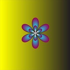 Colorful Blend of Green orange gradient Background