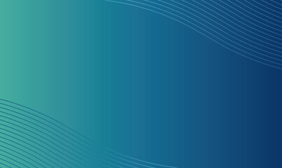 Naklejka premium Abstract Blue and Teal Gradient Background with Wave Pattern, Vector illustration.