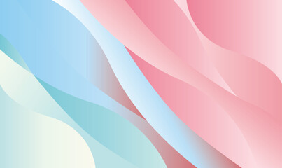 Abstract Wavy Gradient Background, Vector illustration.