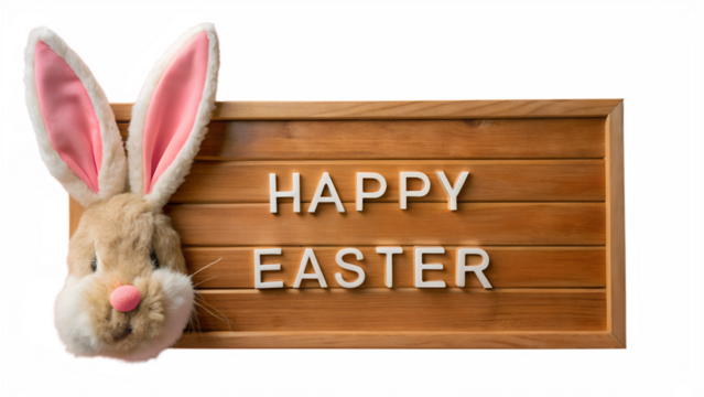 Easter bunny and Easter eggs