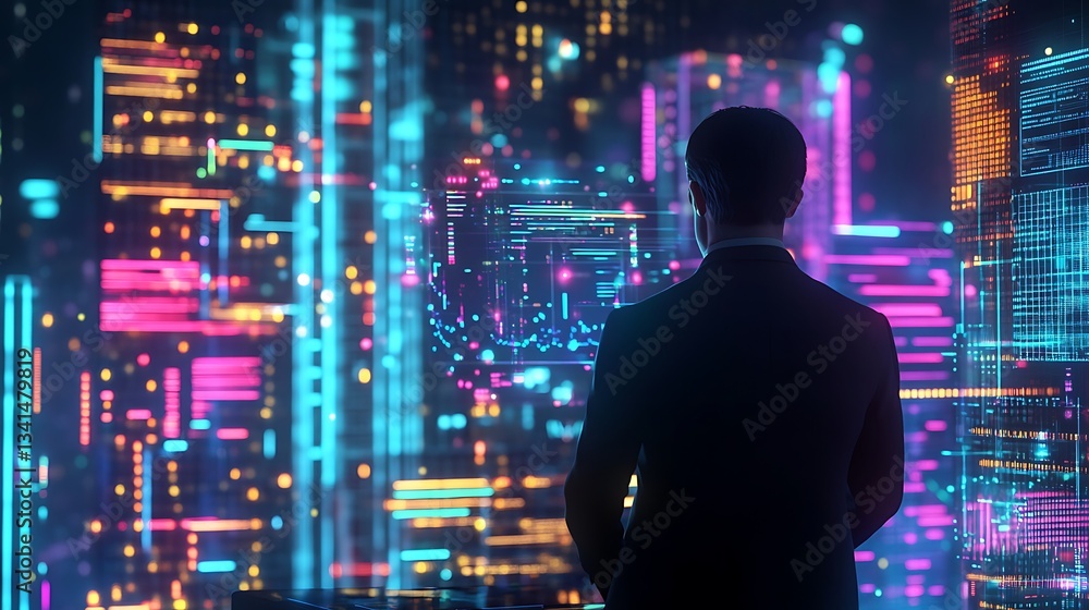 Aufkleber ceo examines floating ai analytics, harnessing predictive intelligence for success.