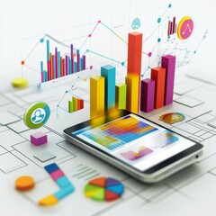 Colorful Data Visualization on Smartphone with Graphs and Charts