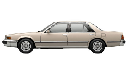 Fototapeta premium Timeless Elegance: A Classic Sedan in Pristine Condition, A Vintage Automobile for the Discerning Collector, Perfect for Road Trips and City Cruising