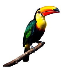 toucan on white background