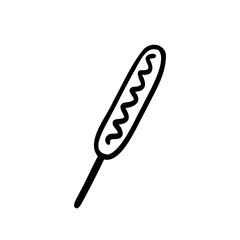 シンプルなフランクフルトのイラスト素材