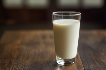 Glass of milk isolated