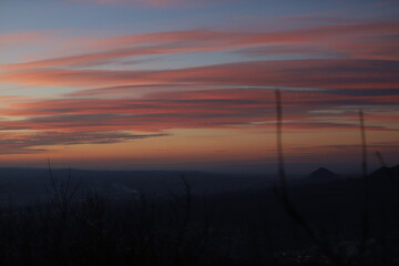 Fototapeta premium sunset in the mountains