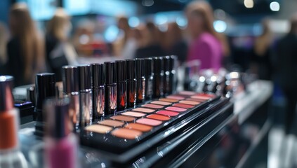 Makeup Display at a Cosmetic Store