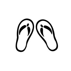 シンプルなサンダルのイラスト素材