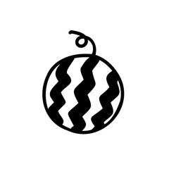 シンプルなスイカのイラスト素材