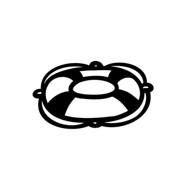recommend clip art: シンプルな浮き輪のイラスト素材