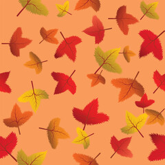 autumn leaves background Fabric pattern