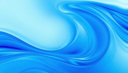Abstract blue wave, digital art depicting fluid motion, sea, digital art
