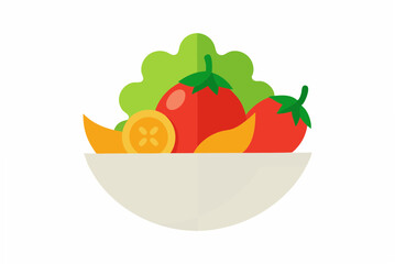 vector illustration of an orange fruit