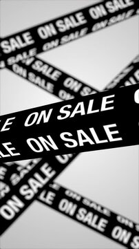 ON SALEの文字 黒いキューブがループ回転する背景,モノクロ,3D,縦型
ON SALE Text Black Cube Looping Rotating Background,Monochrome,3D,vertical