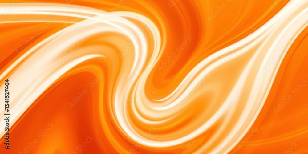 Aufkleber abstract swirling orange and white lines create a dynamic energy flow background, texture background