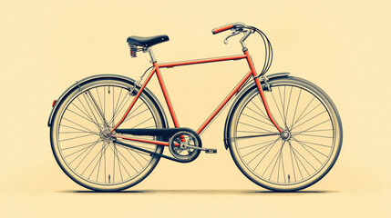 Fototapeta premium Bicycle riding adventure urban environment photography outdoors side view mobility and lifestyle concepts